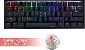 Amazon | Ducky ONE 2 Mini Gaming、MX-Silent Red、RGB-LED、ブラック