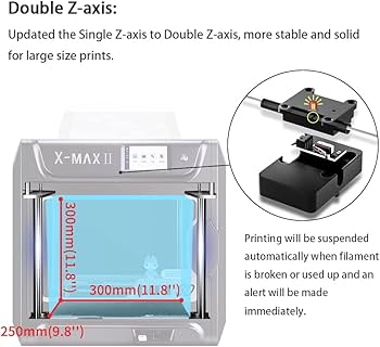 QIDI TECH X-max 3D Printer, Precision Printing with ABS, PLA, TPU