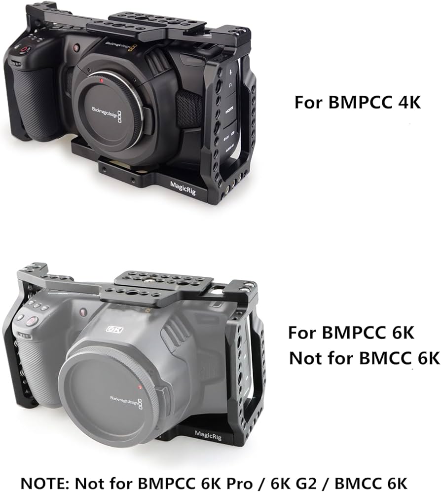 Amazon.com : MAGICRIG BMPCC 4K / 6K Cage with NATO Handle + T5 SSD