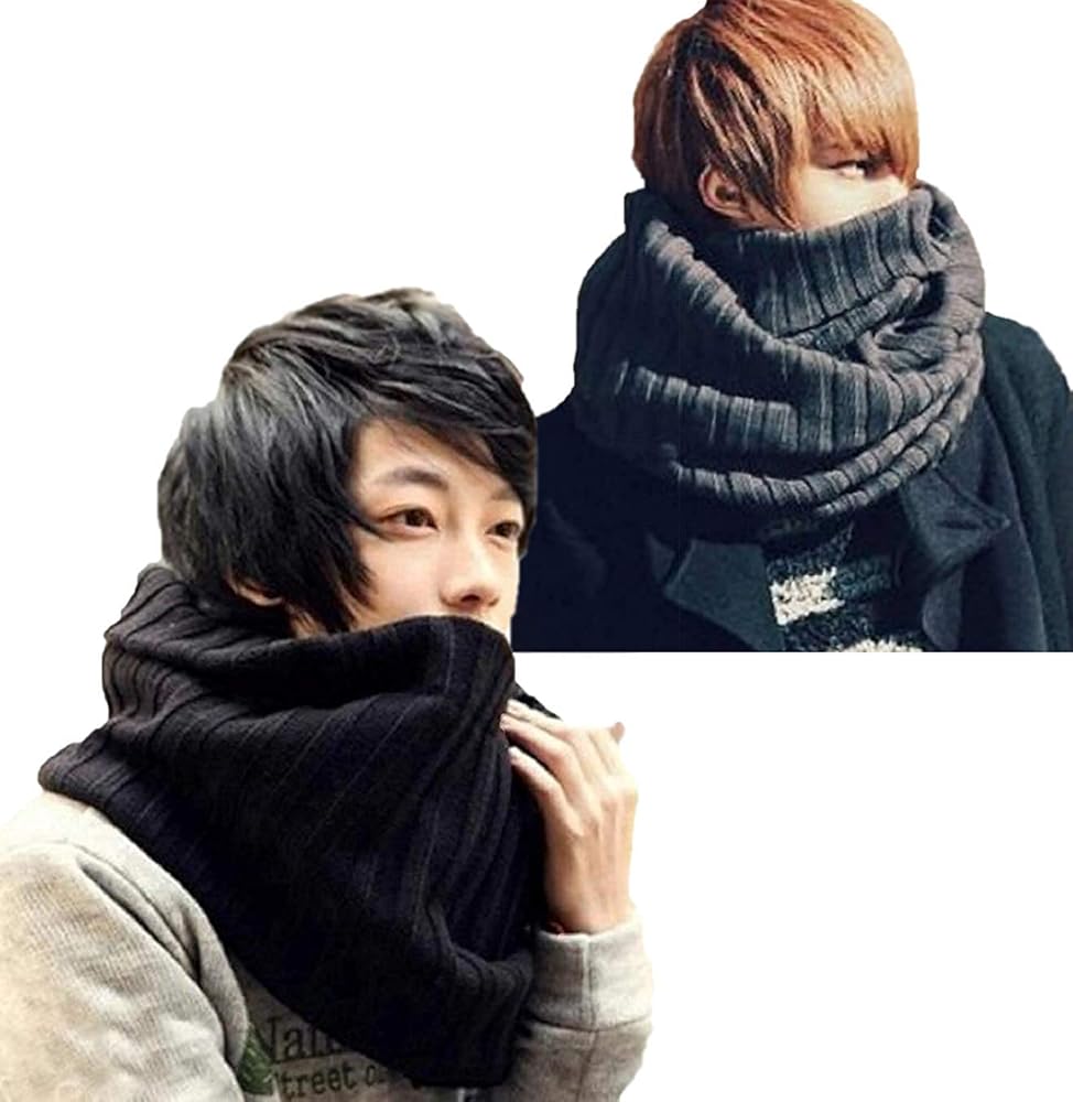 Amazon | [サコイユ] 3カラー スヌード 1枚 or 2枚 セット ネック