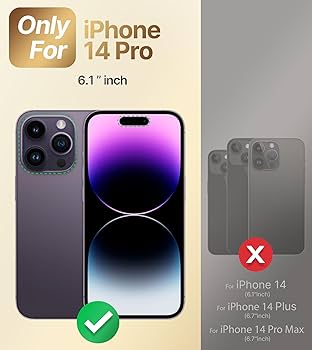 Amazon.com: XYZ for iPhone 14 Pro Case with Stand, Phone Case with