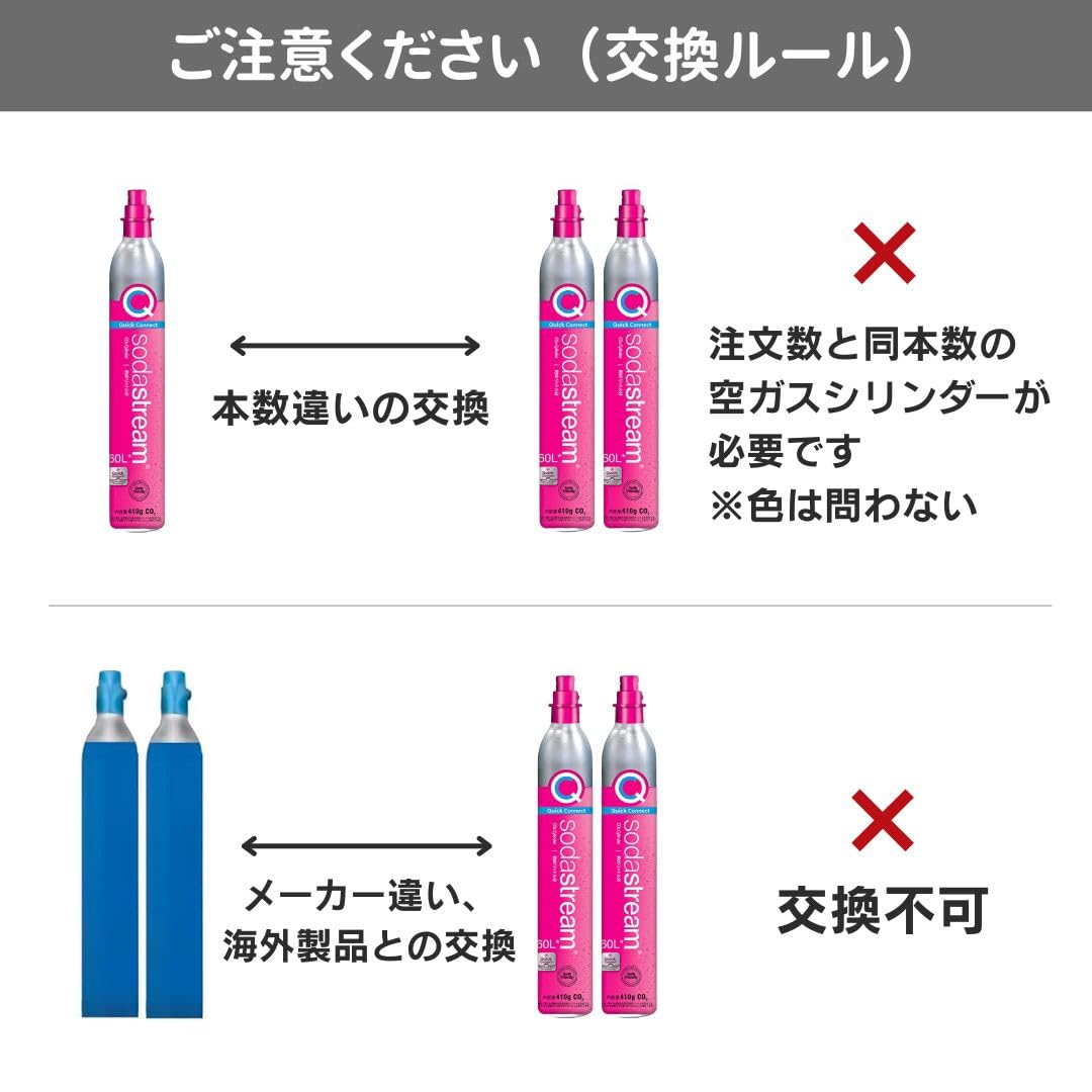 Amazon.co.jp: 【同時交換】[公式] ソーダストリーム ガスシリンダー