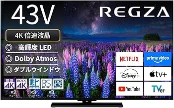 Amazon | REGZA(レグザ) テレビ 43インチ 液晶 4K 倍速 43Z670R ネット