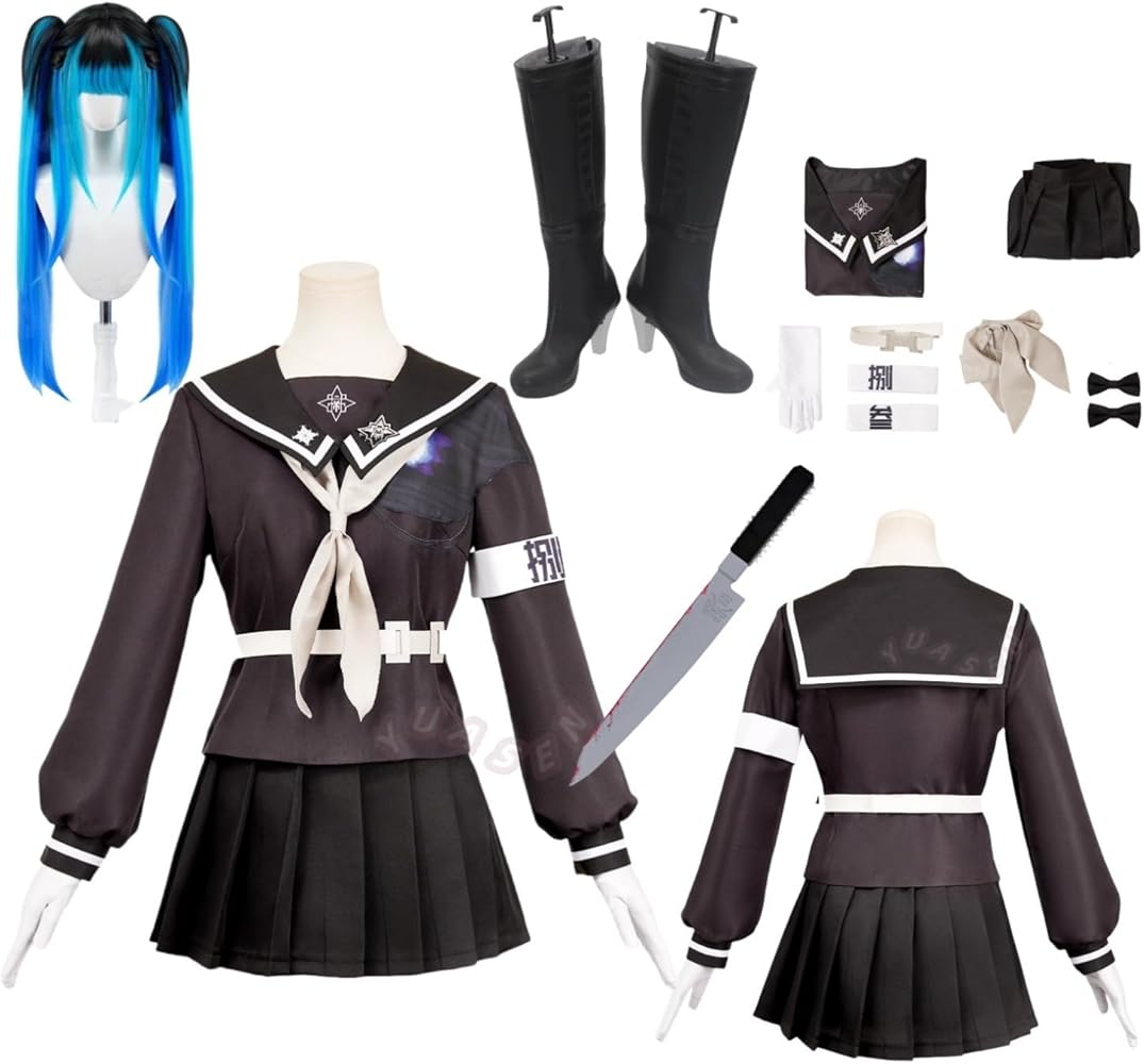 Amazon.co.jp: [YUASEN] 実物撮影！ 最終防衛学園 飴宮怠美 コスプレ