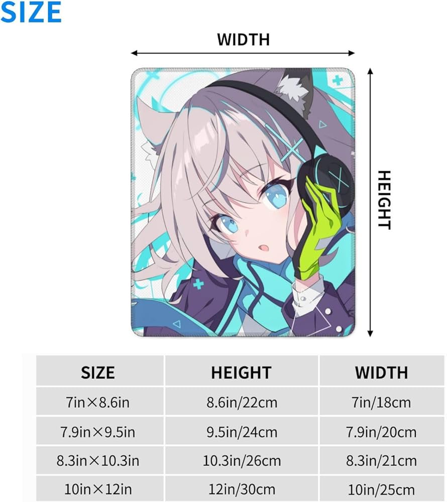 Amazon.co.jp: マウスパッド シロコちゃん ブルアカ 小型 低反発 人間