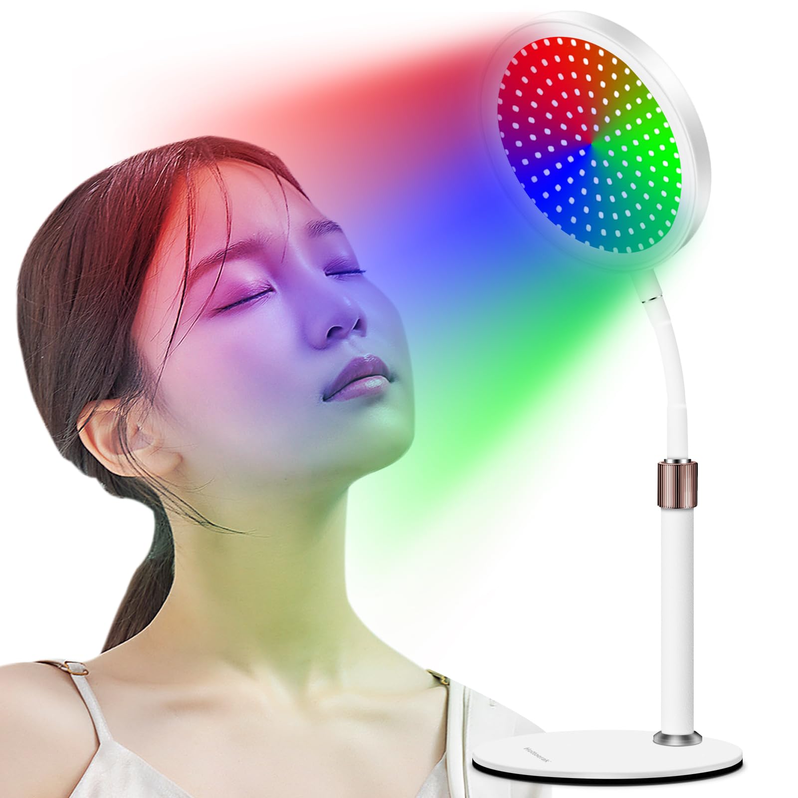 Amazon.co.jp: Creatrek 7色LEDスタンド 赤色LEDライト 顔、首、手用