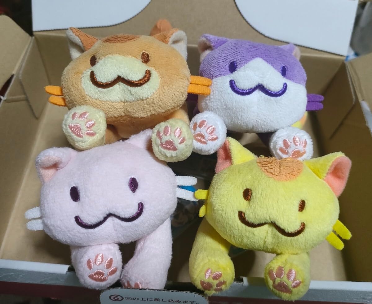 Amazon.co.jp: つみネコ ぬいぐるみ 4種類セット : おもちゃ