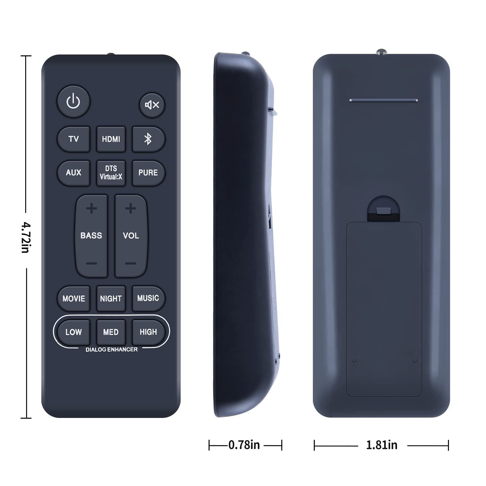 Amazon | ホームシアターサウンドバーリモコン RC-1236 for Denon DHT