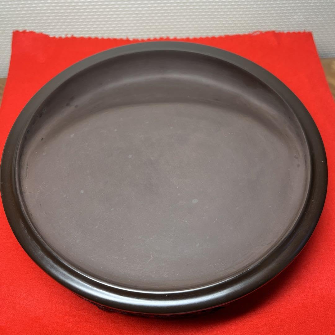 Amazon.co.jp: 赤間硯大型日月硯 2.3kg超 共桐箱付 昭竜山 下井百合昭