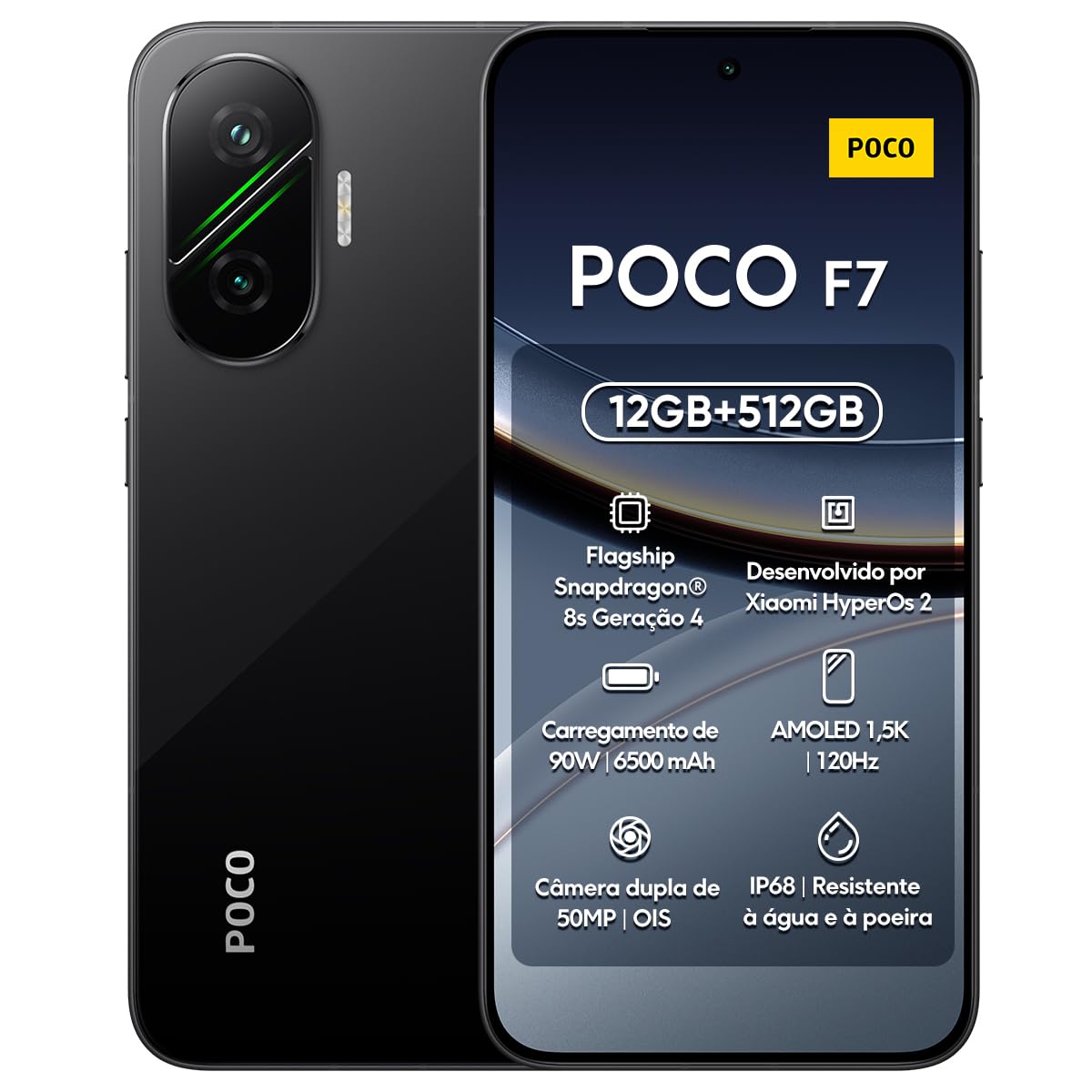 Xiaomi POCO F7 5G 12GB/512GB Black Dual SIM : Amazon.com.be