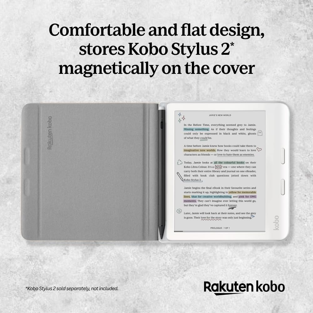 Amazon.com: Kobo Libra Colour SleepCover Case | Black Notebook