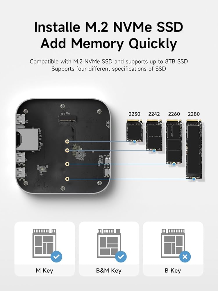 Amazon.com: Hagibis Mac mini M4 Hub with 40Gbps M.2 SSD Enclosure
