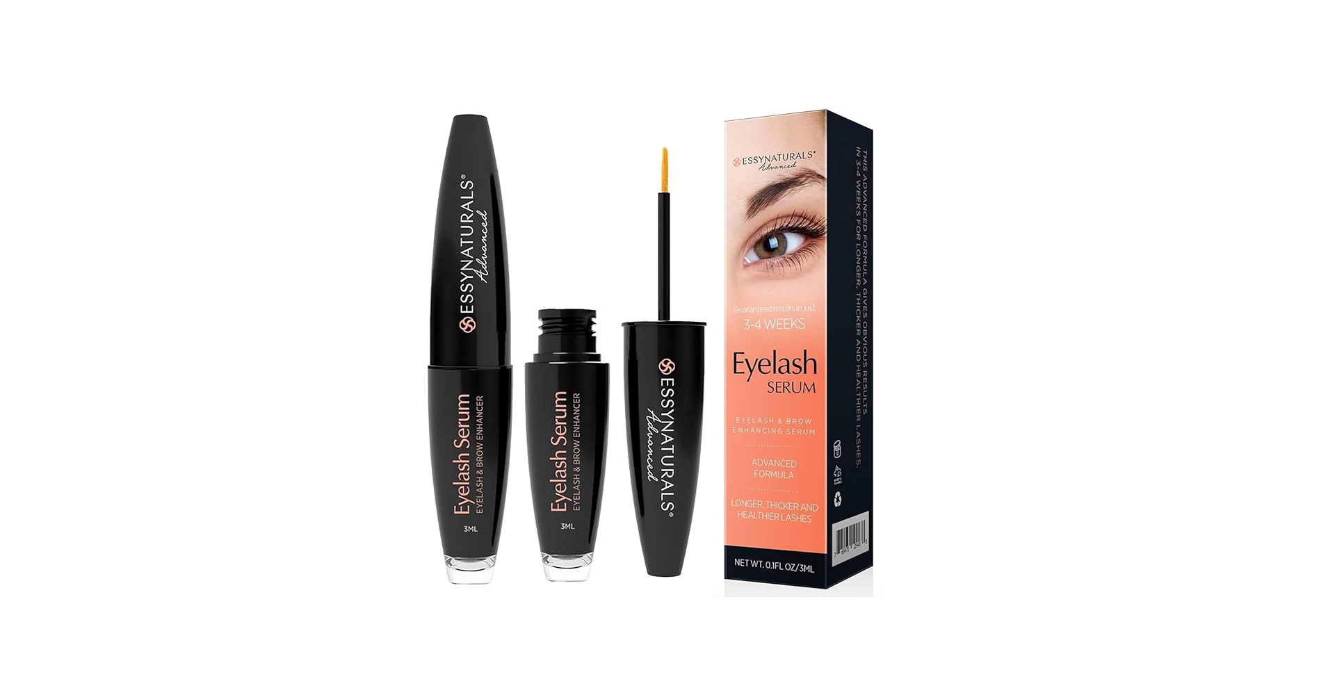 Amazon.com: Essynaturals Eyelash Growth Serum, Premium Eyelash