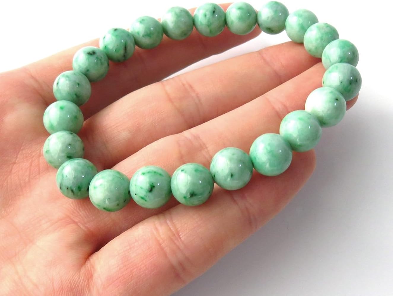 Amazon | [GOLD STONE] 日本の銘石 糸魚川翡翠 ブレスレット 9-9.5mm