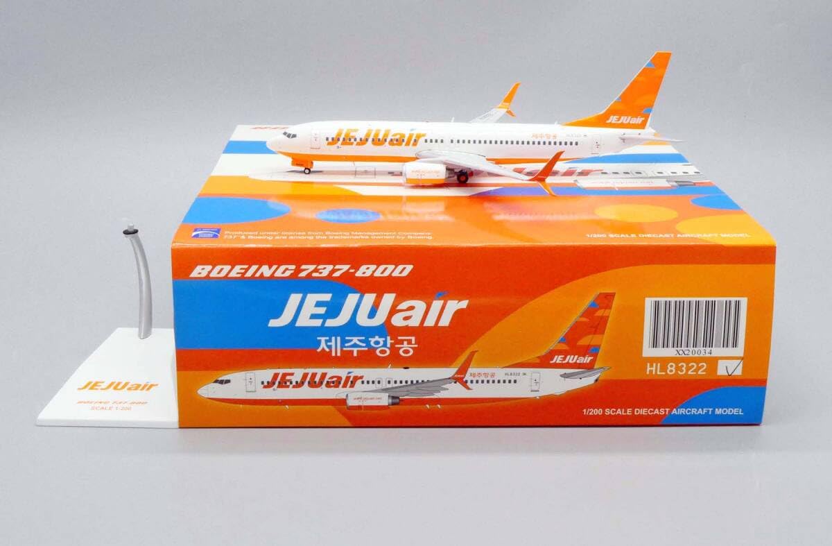 Amazon.co.jp: Jcwings チェジュ航空 737-800 HL8322 1/200 : おもちゃ