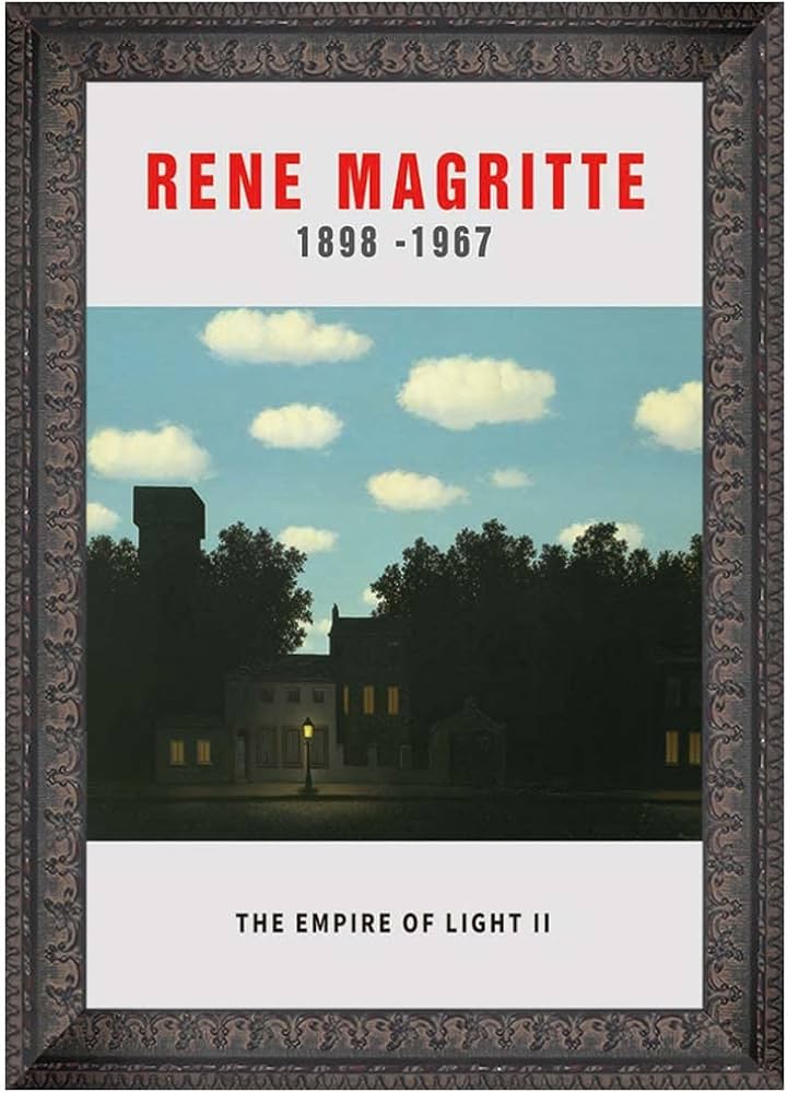 Amazon.co.jp: ルネ・マグリット《光の帝国II》油絵名画 複製画 絵画