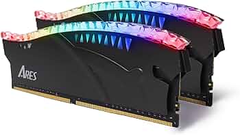 DATO 32GB DDR4 RAM, 16GBx2, Memory with RGB Heatsink 3200MHz CL16