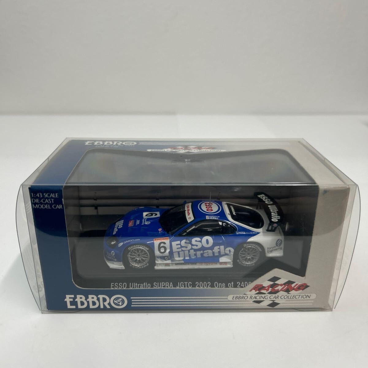 Amazon.co.jp: EBBRO 1/43 ESSO Ultraflo Mini Car Supra JGTC 2002#6
