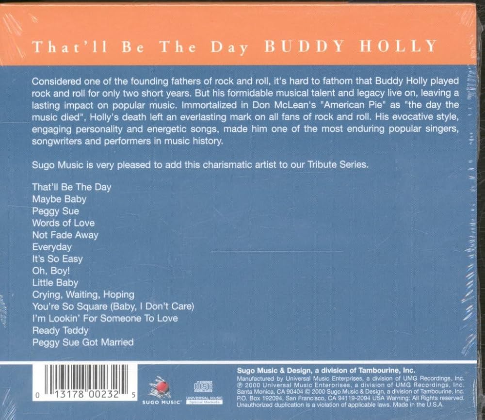 Buddy Holly - That'll Be The Day - Amazon.com Music