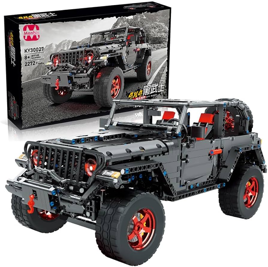 Amazon.co.jp: Menbis 2272ピース ジープ 1:8 ビルディング ブロック