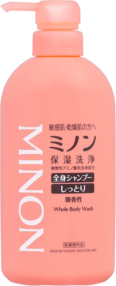 Amazon | ミノン全身シャンプーしっとりタイプ 本体ボトル 450mL