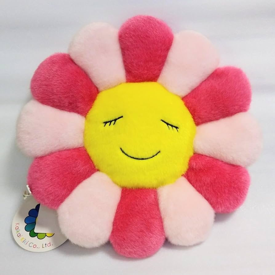 Amazon.co.jp: 村上隆 kaikai kiki お花 ぬいぐるみ クッション