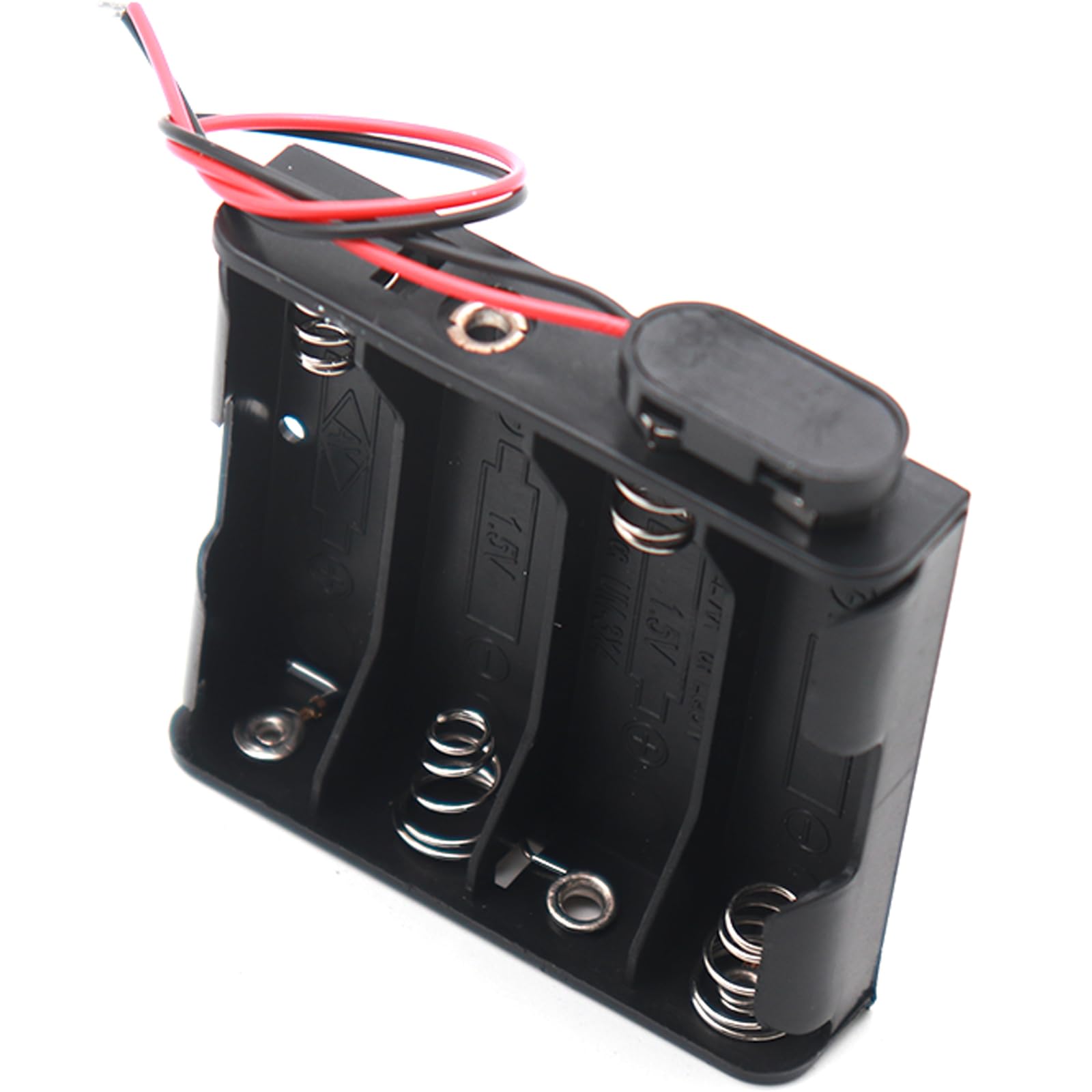 Amazon.com: 4 AA Battery Holder:for 4-AA 1.5V with Standard Snap