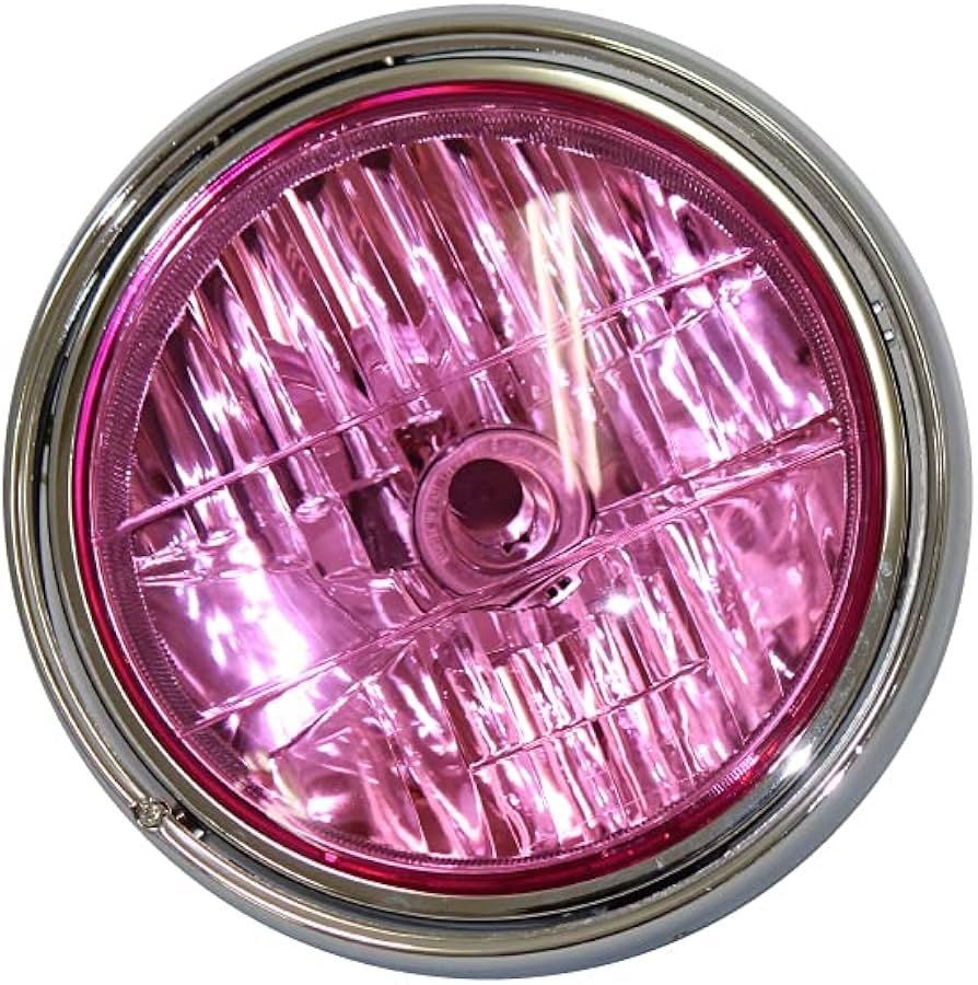 Amazon | カワサキ車用 φ180 マルチリフレクター ヘッドライト ピンク