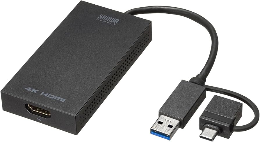 Amazon.co.jp: サンワサプライ USB A/Type-C両対応HDMIディスプレイ
