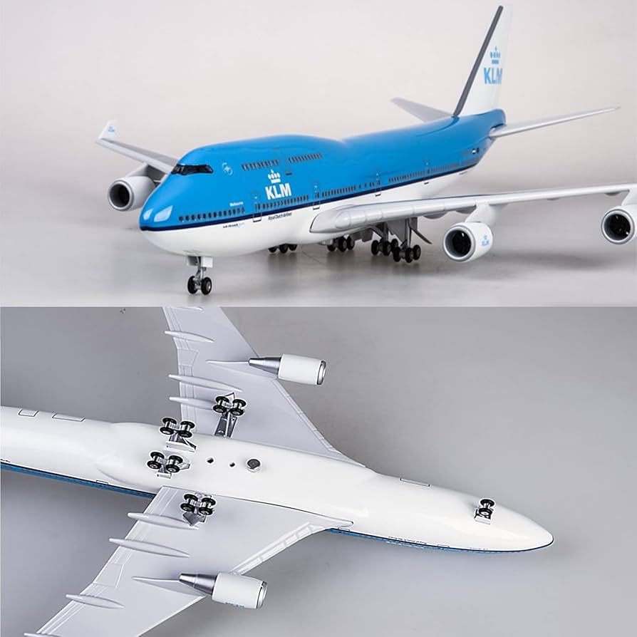 Amazon.co.jp: ボーイング747-400 KLMフライトミニチュア1:150 18.5