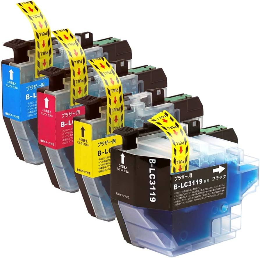Amazon.co.jp: ブラザー用洗浄カートリッジInc.com製 LC3119-(BK/C/M/Y