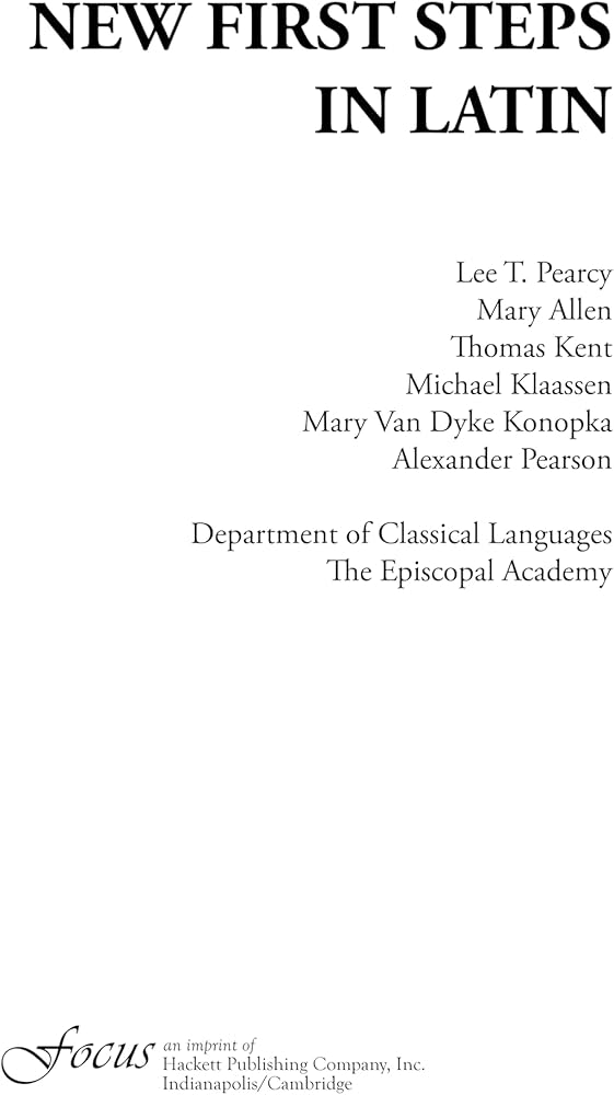 Amazon.com: New First Steps in Latin (New Steps) (Latin Edition