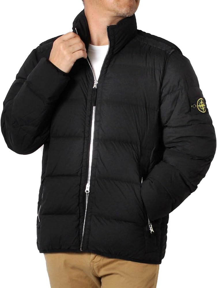 Amazon | [ストーンアイランド] ワッペン付き ダウンジャケット