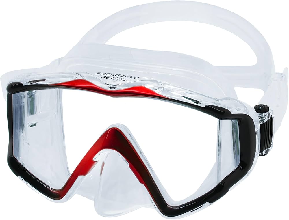 Amazon.com : SAEKODIVE Pano 3 Window Diving Mask - Panoramic Wide