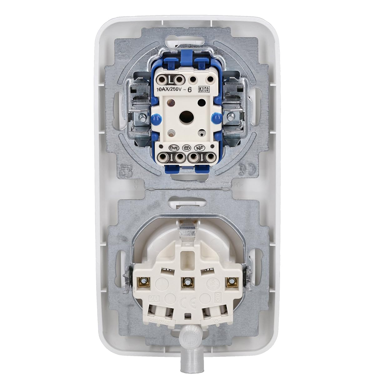 Busch-Jaeger Reflex SI Complete Sets - Alpine White (1 x Socket, 1