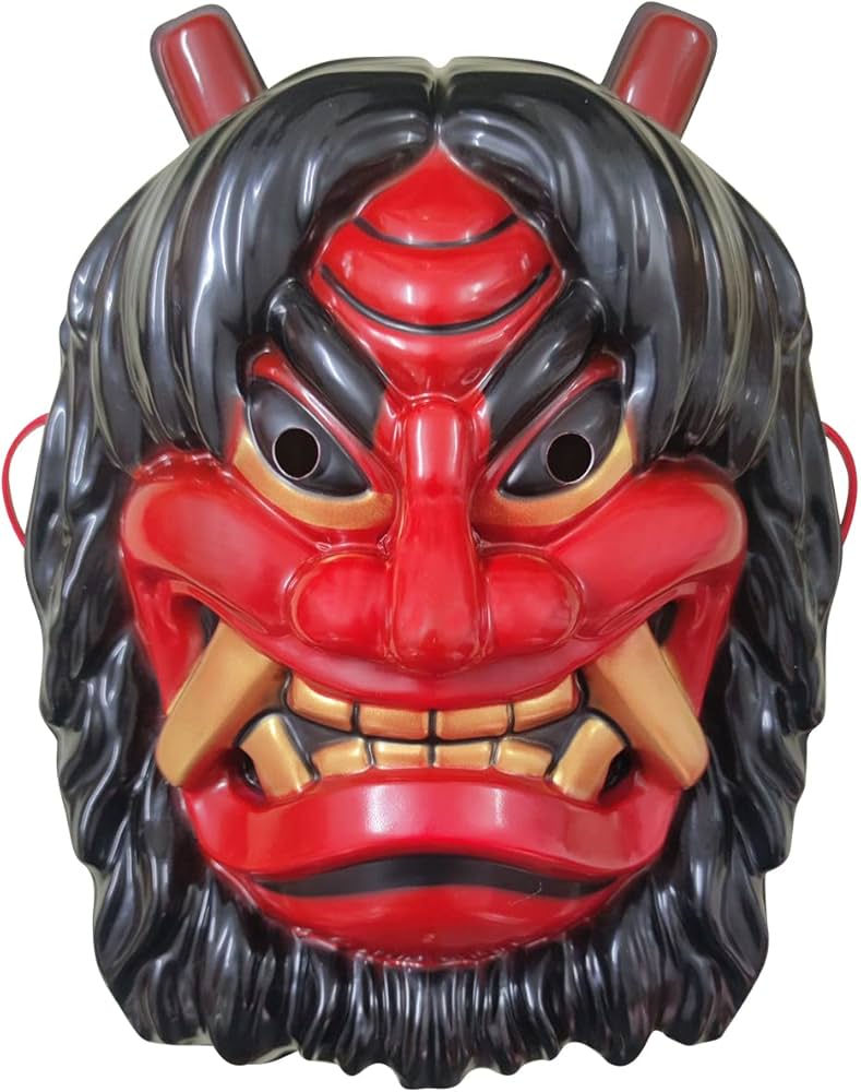 Amazon.co.jp: [Meccol] 鬼のお面 鬼面 鬼 フェイスマスク 節分