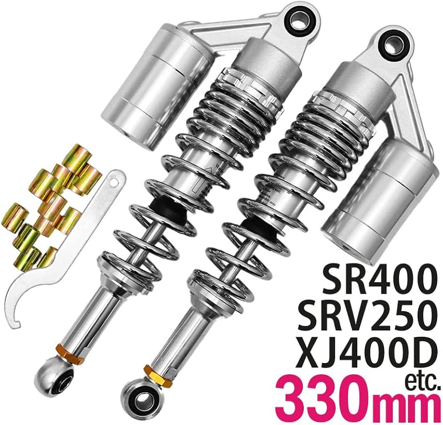 Amazon | SRV250 SR400 XJR400R/S XJ400DF 汎用 330mm リアサス リア