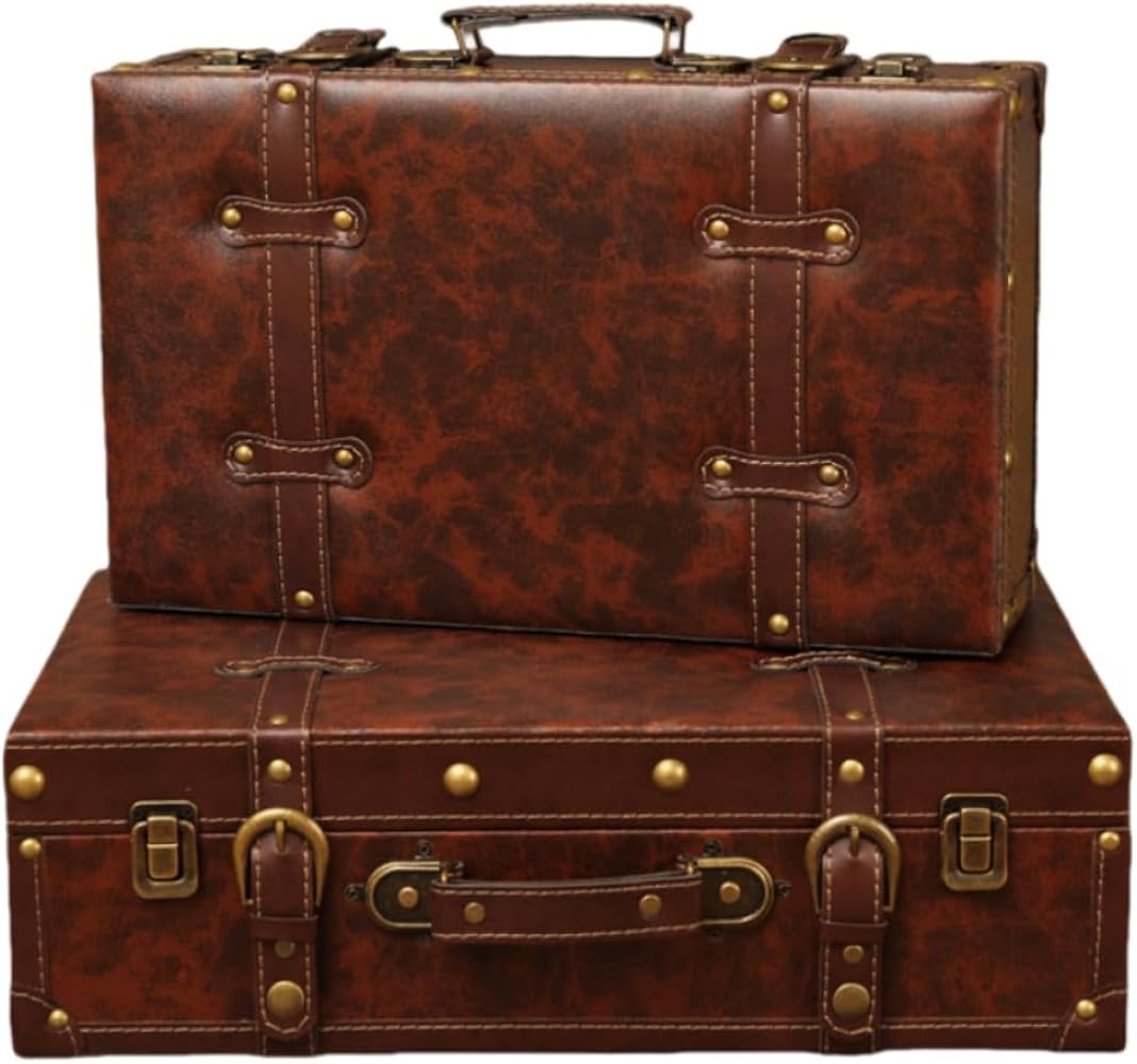 Amazon | [Arfobug] レトロなスーツケース、ヴィンテージレザースーツ