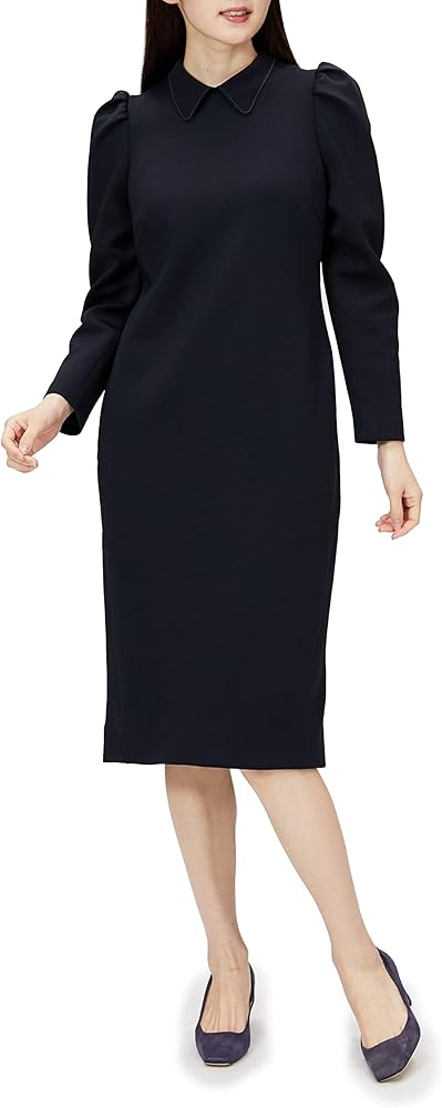 Amazon.co.jp: [セルフォード] 襟付きコクーンポンチワンピ CWCO221042