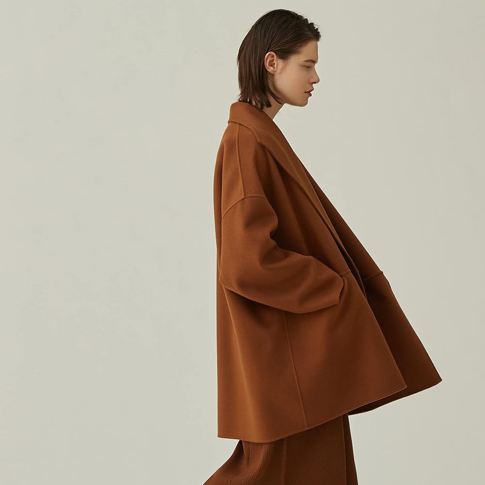 Amazon | [デ・プレ] ダブルフェイスメルトンビーバー ショートコート