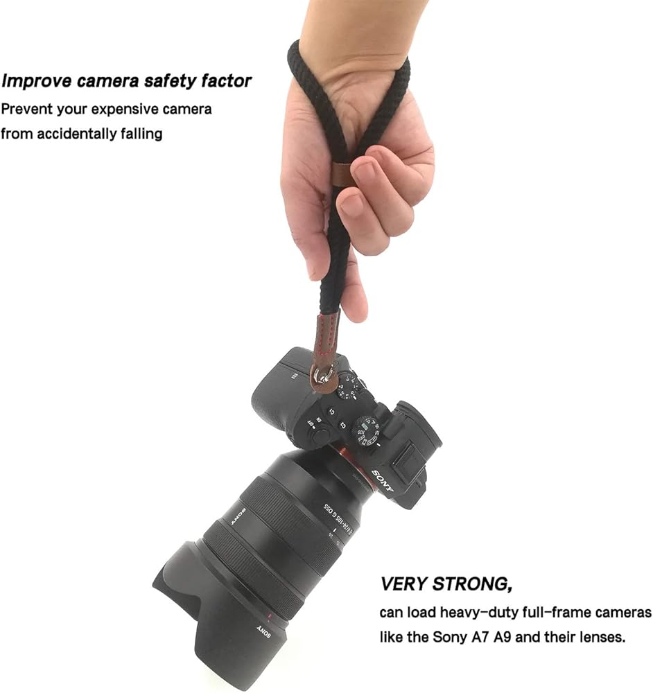 Amazon.co.jp: 快適なコットン製カメラハンドリストストラップ Sony A7