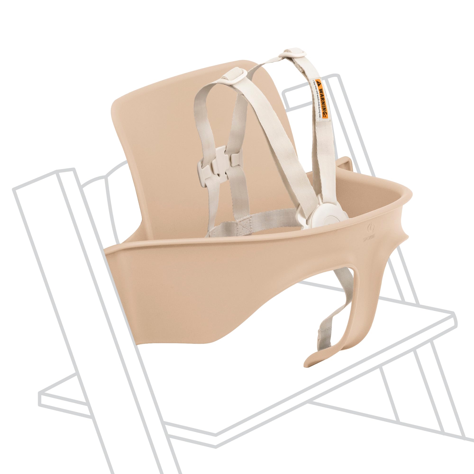 Amazon.com : Stokke Tripp Trapp Baby Set 2, Natural - Ages 6-36