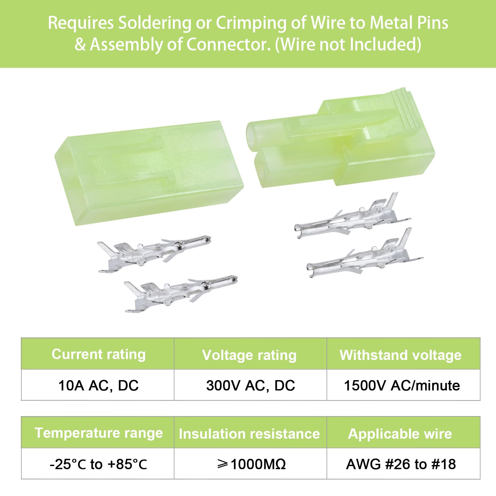 Amazon.com: Hobbypark Mini Tamiya Style Connector Plugs Male