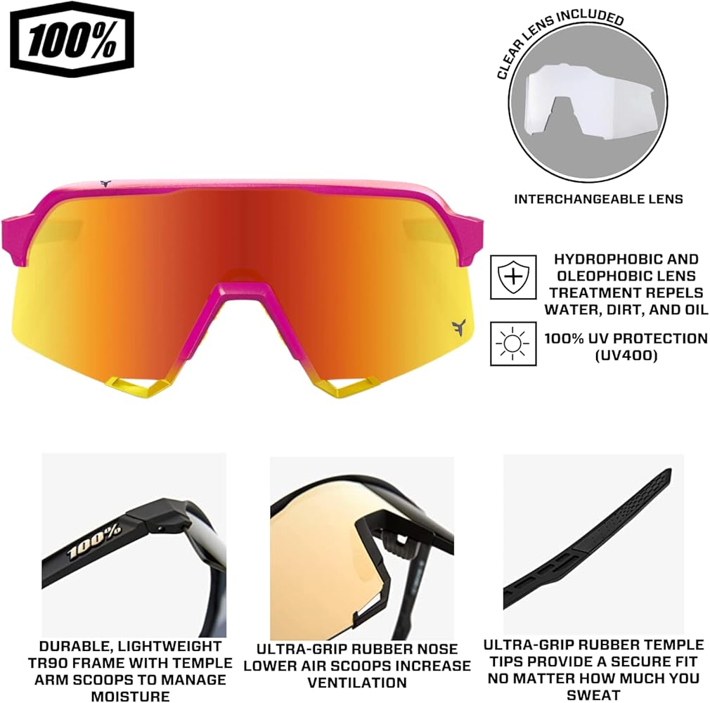 100% S3 Sport Performance Sunglasses - Fernando Tatis JR LE - Pink