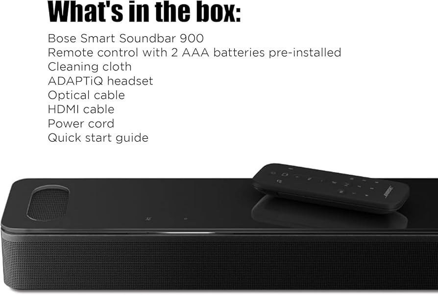 Amazon.com: Bose Smart Soundbar 900 Dolby Atmos with Alexa Built