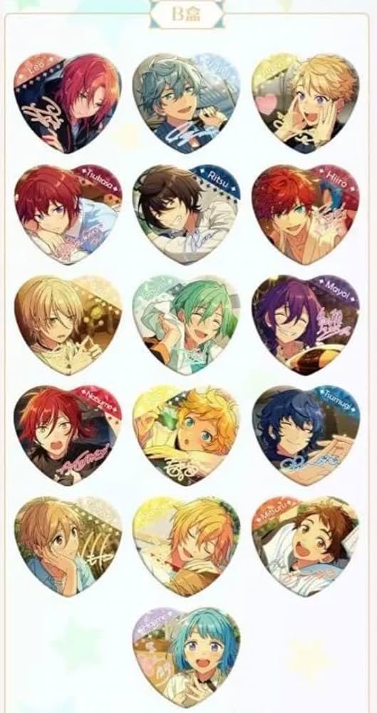 Amazon.co.jp: あんスタ 中国限定 宝石 心晴 ハート缶バッジ BOX B