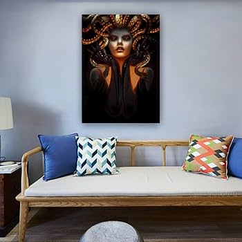 Amazon.com: Stantini Medusa Wall Art Greek Mythology Poster Nature