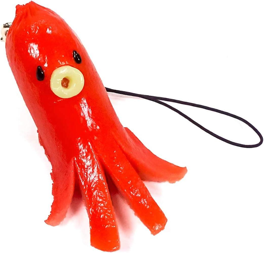 Amazon.co.jp: 食品サンプル ストラップ 食べちゃいそうな タコさん