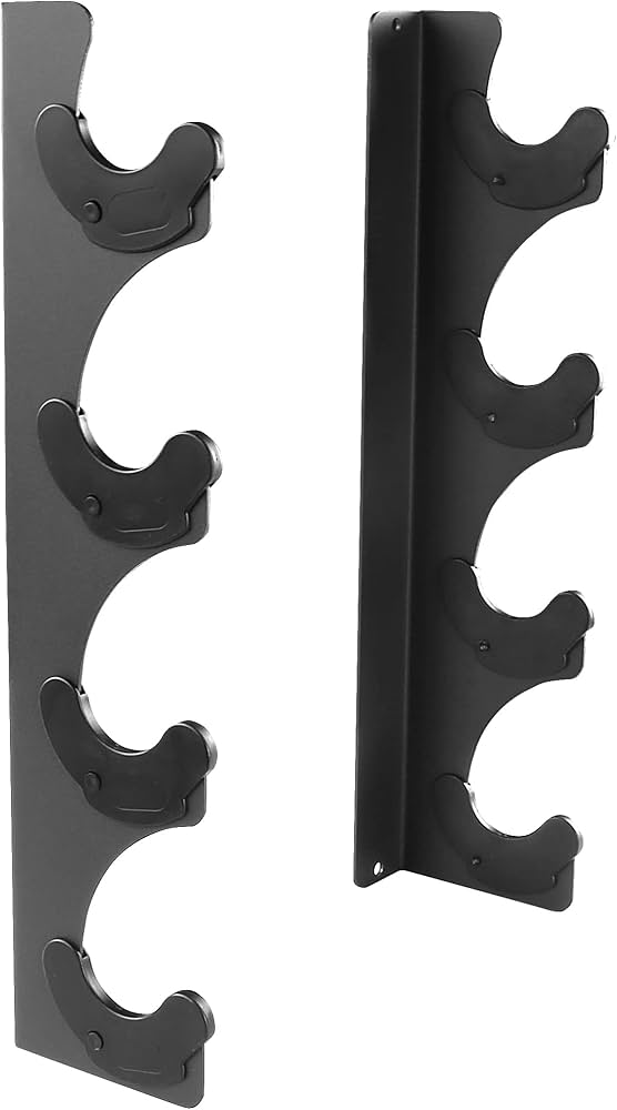 Amazon.co.jp: Lovind 水平バーベルラック バー4本ホルダー 壁掛け