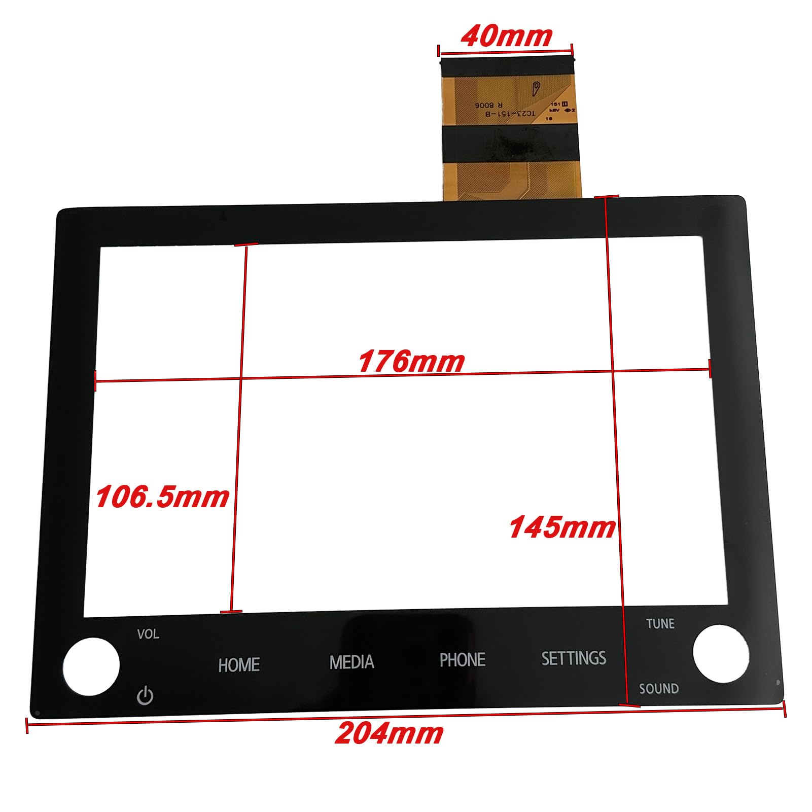 Amazon.com: Micarun Touch Screen Digitizer Glass on Navigation LCD